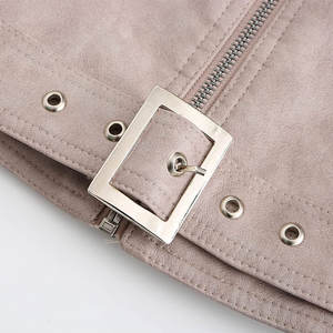 Chaqueta de Cuero de Invierno para Mujer, Transpirable, Cortavientos, Ecológica, de Secado Rápido, Servicios OEM y ODM, Chaqueta de Punto para Mujer a Precio Económico - Product Image 6