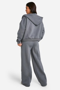 Logo personnalisé Nouveau design Survêtement 2 pièces à fermeture éclair pour femmes 100% coton Couleur unie Respirant Séchage rapide OEM/ODM - Product Image 3