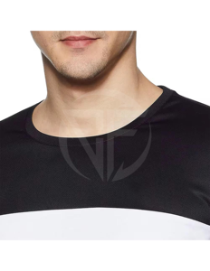 เสื้อยืดคอกลมแขนสั้นสำหรับผู้ชายผ้า100% คอตตอนแห้งเร็วและทนทานสีพื้นผ้า200กรัมออกแบบล่าสุดสำหรับสวมใส่กลางแจ้ง - Product Image 4