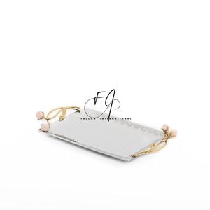 Bandeja Redonda de Metal para Chocolate, Moderna, de Lujo, de Alta Calidad, Hecha a Mano, Apta para Lavavajillas, Personalizable - Product Image 3