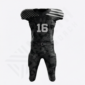 High Quality Comfortable Breathable American Football Uniform Set Short Sleeve Quick Dry 100% Polyester <b>Performance</b> Team <b>Wear</b> - Product Image 1