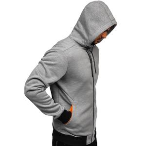 Novedad 2024, Sudaderas con Capucha y Cremallera para Hombre, Sólidas, Invernales, Transpirables, Ecológicas, con Logotipo Personalizado, Servicio OEM - Product Image 2