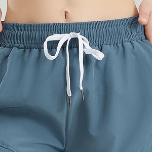 Streetwear d'été vintage pour femmes, short en jean, ensemble de bermudas en coton lavé foncé vieilli personnalisé - Product Image 1