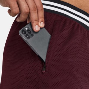 Ceinture élastique de confort personnalisée High Street brodé travail contraste ceinture fond taraudé trous de riz OEM short en maille pour garçon - Product Image 2