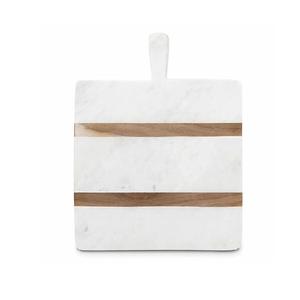 Planche à découper ronde en bois marbré de haute qualité faite à la main avec une finition élégante pour la cuisine au prix de gros - Product Image 5