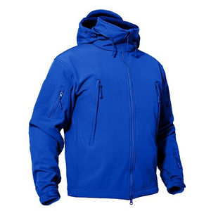 Vestes Softshell pour Hommes de Style Personnalisé OEM Imperméables Respirantes Coupe-Vent Teintes Unies en Toile Polyester Vestes pour Hommes - Product Image 1