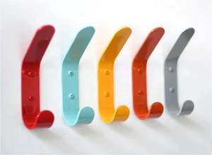 Crochet mural moderne en acier à double crochet, vente en gros, en vrac, pour cuisine, salle de bain, bureau, maison, décoration murale, fabriqué en inde, 2023 - Product Image 3