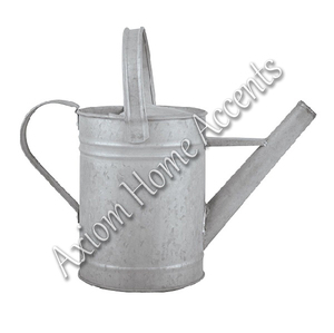 Regadera de plata moderna hecha a mano, interior de metal y plantas colgantes hechas en la India por Axiom Home Accents - Product Image 2