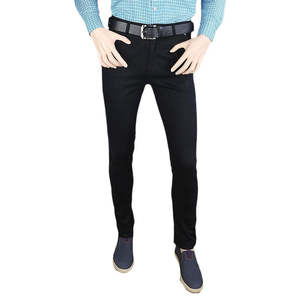 Men's Casual Cotton <b>Pant</b> - <b>Black</b> - Product Image 3