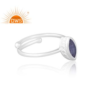Dernière vente 925 argent Sterling naturel Tanzanite bague en pierres précieuses bijoux personnalisés pour les femmes cadeau pour elle - Product Image 4