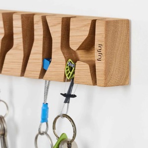 Eco Friendly Natural Wood <b>Key</b> Holder with Storage Shelf Mail Slot and <b>Wall</b>-Mount Installation Available <b>for</b> Export Price - Product Image 4
