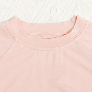 ชุดแทรคสูทเด็กผ้าฝ้ายพาสเทล แขนยาว เสื้อและกางเกงขายาว สีพื้น เนื้อผ้านุ่ม สวมใส่สบาย - Product Image 3