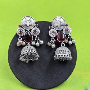 Pendientes de Plata Oxidada Vintage, Joyería Bohemia Hecha a Mano, Regalo para Ella - Product Image 3