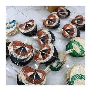 Natural Handmade Bamboo Leaf Shaped Hand Fan Vietnam Eco-Friendly Rustic Wedding Souvenir, Ceremony Decoration and Party <b>Gift</b> - Product Image 6