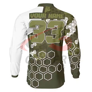 Top haute qualité 100% Polyester impression numérique maillot de course coupe-vent respirant moto Auto course porter maillot à vendre - Product Image 4