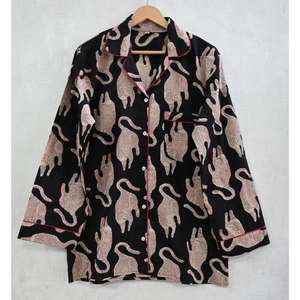 <b>Women</b> <b>Summer</b> Cotton Lounge Wear <b>Pajama</b> Set Comfortable Intimate Sleepwear Nightwear Quick Dry Soft Breathable - Product Image 2