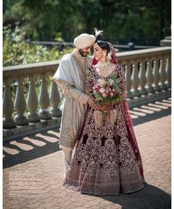 Pakistani Bridal Gown Women Indian Patiala Suit <b>Sequined</b> Ball Gown Elegant Mermaid Design Chiffon <b>Fabric</b> Wedding Dress - Product Image 5