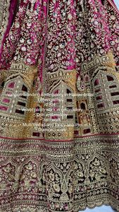 Diverses Broderies Tendance en Fl diffusées avec cancan et toile attachée nuptiale Lehenga choli en vente en ligne - Product Image 5