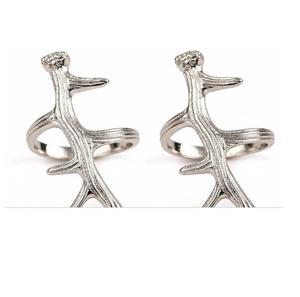 Leaf Design Napkin Ring In Aluminum Casted Napkin Ring For Tabletop Decoration Handcrafted Metal Napkin Ring In Wholesale Price - Product Image 5