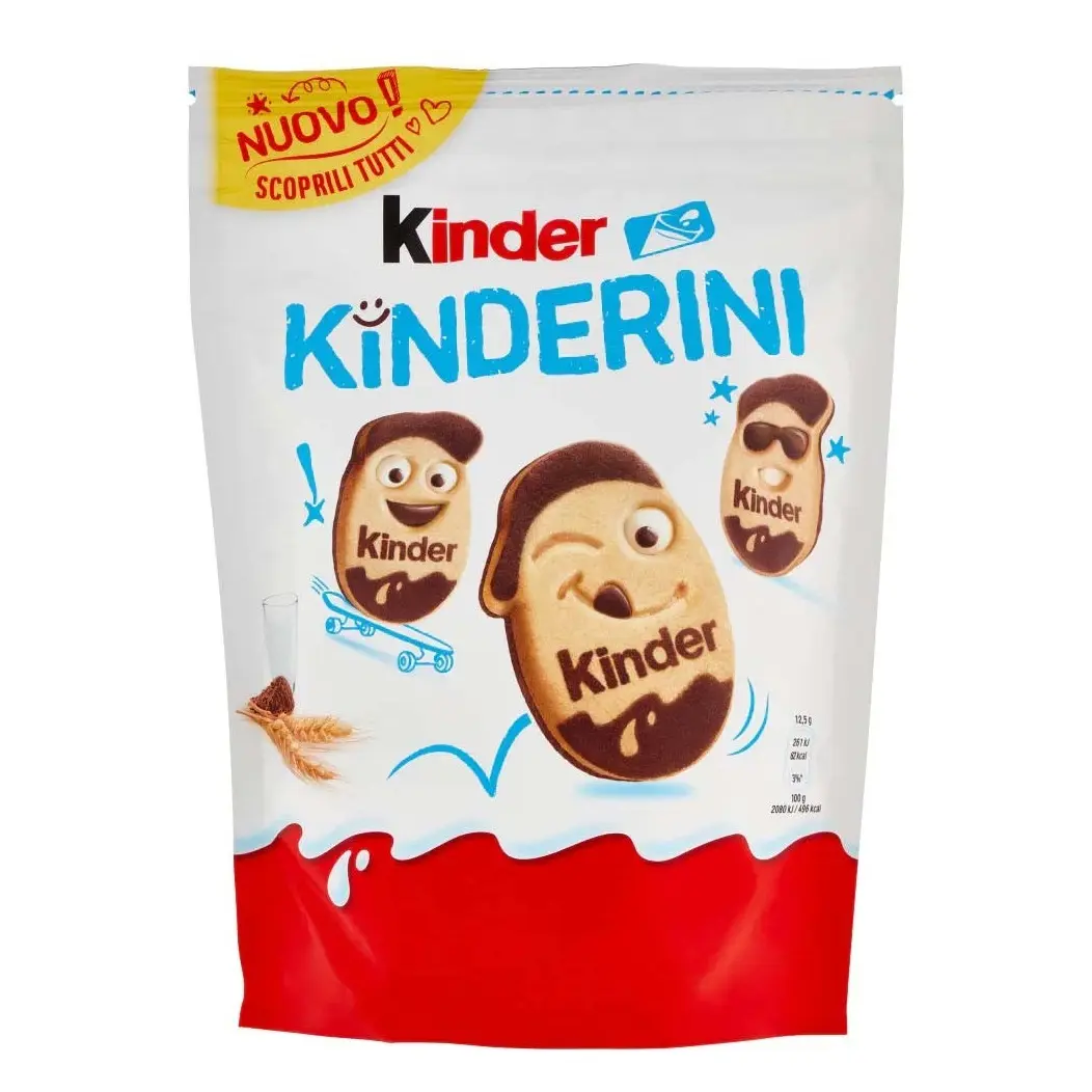 Pack Kinder Kinderini 250 g | Deliciosas Galletas con Chocolate y Leche