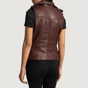 Femme Gilet en cuir Veste de course Streetwear Look Tendance Femme Varsity JacketClassic Faux Leather Moto Jacket Breathable - Product Image 5