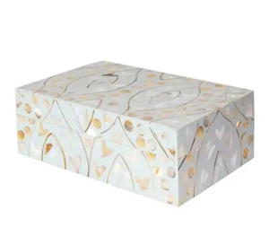 Boîte à bijoux écologique en nacre incrustée, style animal, polie, design floral magnifiquement conçu, meilleur cadeau - Product Image 1