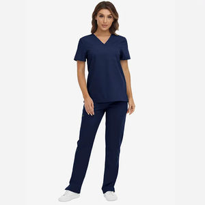 Uniformes de hospital de moda Medico Spandex Stretch Trajes transpirables Mujeres Scrub Sets Jogger Médico Enfermería Scrubs - Product Image 5