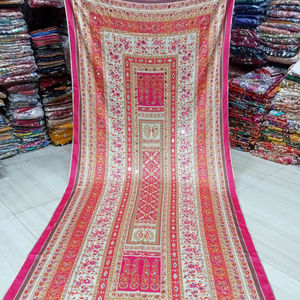 Sehroo Formal impreso bordado seda Dupatta señoras paquistaní marca Saree traje boda fiesta desgaste verano traje de moda - Product Image 1