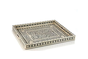 Nouveaux plateaux de service en bois d'incrustation d'os et d'acacia de la meilleure qualité Plateaux d'incrustation d'os pour hôtels et restaurants Ustensiles de cuisine par Quality Handicrafts - Product Image 4