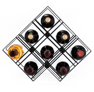 Customized Iron <b>Metal</b> Wire <b>Wine</b> <b>Rack</b> with Anti-Slip Showcase Countertop Decorative Stand for Wedding Occasions - Product Image 2