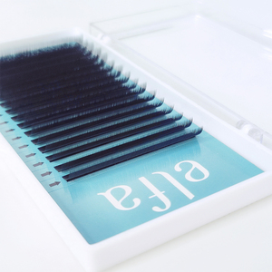 Wholesale ELFA Brand Korean PBT Fiber Hand Made Natural <b>Soft</b> Classic Eyelash Extensions Private Label Black CC Curl <b>Boxed</b> 8-15mm - Product Image 5