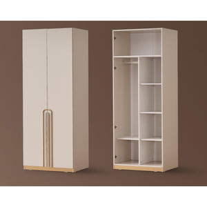 Armoire modulaire 2 portes Madrid 7 étagères 202 cm de hauteur sans miroir - Product Image 1