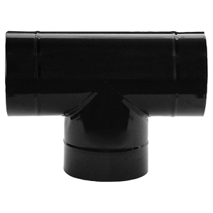 Stufa a legna nera vetrificata 100 mm. 90 - Product Image 1