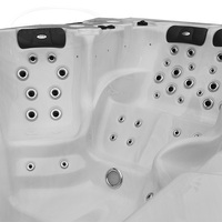 Swim Spa Whirlpool Bain à remous Acrylique Autoportant Conteneur Piscines Spa Piscine Extérieure Enfants et Adultes Piscine Sans Fin