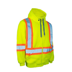 Hot Selling Reflective Safety Clothing Detachable Hood for Improved Visibility Hi Vis Long Sleeve - Product Image 3