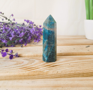 Obelisco Tallado de Apatita Azul Natural para Reducción del Hambre Espiritual, Mejora de la Comprehensión, Aprendizaje, Sanación de Chakras - Decoración del Hogar - Product Image 6