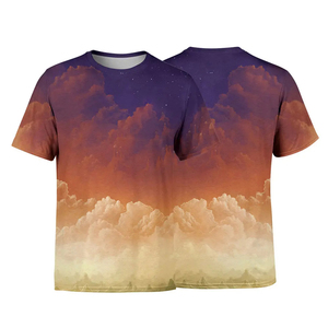T-shirt imprimé pour hommes vêtements pour hommes T-shirt en polyester surdimensionné avec logo imprimé personnalisé taille USA pour hommes vente en gros - Product Image 3