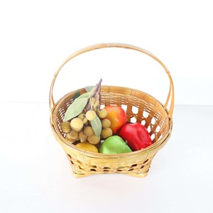 Factory Price Gift Hamper <b>Basket</b> Cheapest Price Handbraided Natural <b>Bamboo</b> <b>Baskets</b> with Handle for Christmas Gifts - Product Image 6
