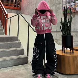 Mode d'hiver 2024, streetwear, sweats à capuche en coton mélangé, design personnalisé, impression numérique, sweats à capuche en molleton, vente en gros - Product Image 4