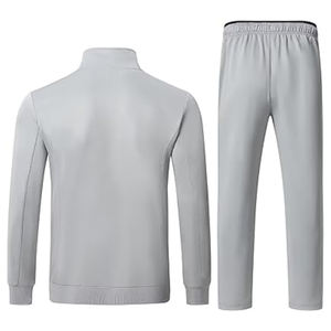 Survêtements 2 pièces à fermeture éclair coupe-vent pour hommes, survêtements de sport personnalisables avec service OEM, tenues de gymnastique imprimées - Product Image 3