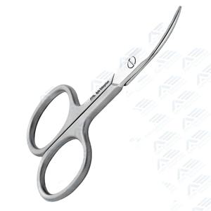 Tijeras de uñas para cutículas pequeñas con hermoso diseño para damas Tijeras de punta de flecha inteligente curvada Cuidado de uñas preciso Personalizable - Product Image 1