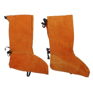 Zapatos largos de cuero Botas Polainas de soldadura de cuero Zapatos de protección contra incendios Leggings de pie Soldador Cubierta de pie Desgaste Aislamiento para soldador - Product Image 2