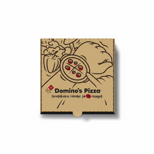 Boîte à pizza en papier kraft écologique personnalisée pour les pizzerias et les chaînes de restauration - Product Image 2