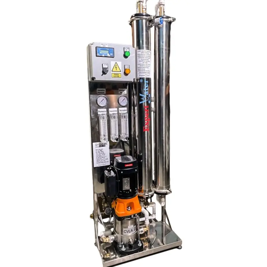 RO 500 L/H Sistema comercial de purificación de agua de ósmosis inversa para servicios de lavado de autos y fábricas de alimentos/bebidas