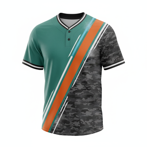 Camiseta de Béisbol con Estampado de Transferencia de Calor Completa - Diseño Dinámico de Rayo Rosa/Amarillo, Patrón 3D, Secado Rápido, Unisex - Product Image 2