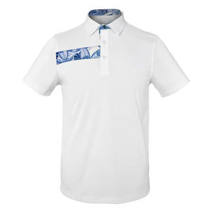 Golf unisexe à manches courtes de haute qualité pour Polo T-Shirt vendeur en gros Logo personnalisé technique d'impression foncée couleur unie léopard - Product Image 1