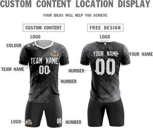 Camisetas de Fútbol Sublimadas Profesionales al por Mayor, Conjuntos de Uniformes Deportivos, Ropa de Equipo de Alto Rendimiento, Impresión Personalizada de Fábrica, Pantalones Cortos - Product Image 3