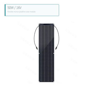 Panel Solar Monocristalino Flexible de 50W 16V para Carga de Autocaravanas y Embarcaciones - Product Image 2
