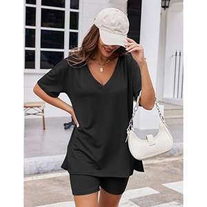 Conjunto de dos piezas para mujer, conjunto a juego de Top y pantalones cortos para mujer, venta al por mayor, para boutiques y tiendas de ropa online - Product Image 5