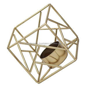 Sculpted Iron Candle <b>Stand</b> Elegant Silver <b>Plate</b> Candle Vase Elegant Three-Arm Iron Candelabra Made in Zahid Exports - Product Image 3